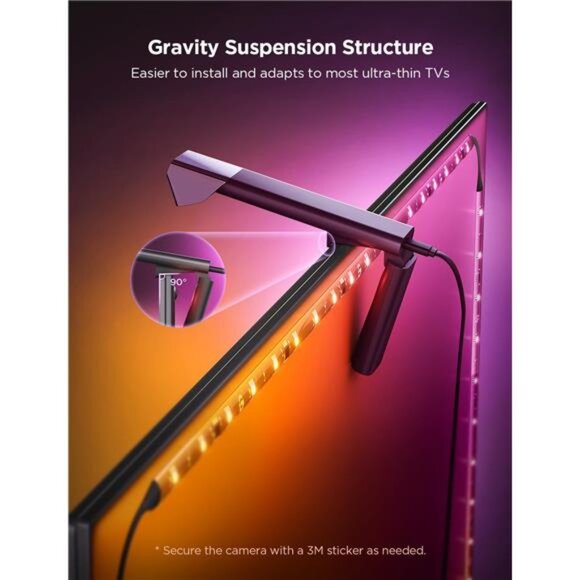 Govee TV Backlight 3 Lite with Fish-Eye Correction Function Sync to 55-65 Inch - Picture 11 of 14